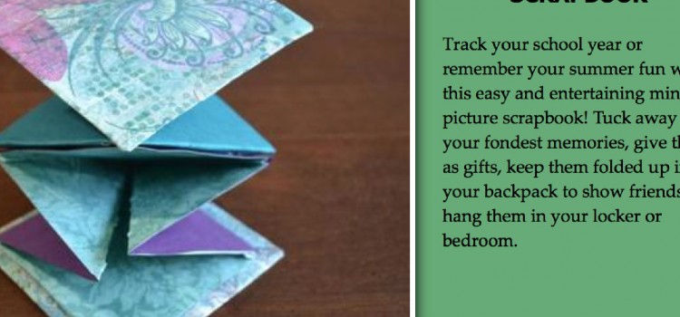 DIY Mini Picture Scrapbook web page