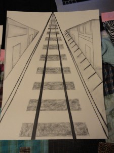 Railroad — Created using charcoal