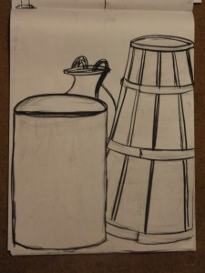 Contour Lines — Created using charcoal