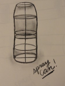 Cross Contour — Created using charcoal