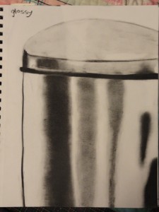 Glossy Texture — Created using charcoal