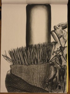 Texture — Created using charcoal