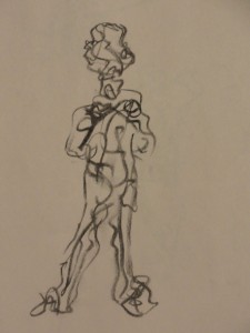 Gesture Drawing — Created using charcoal