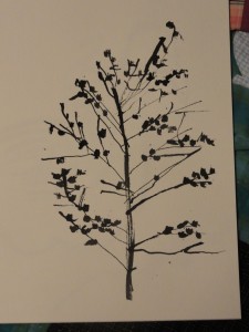 Tree — Created using Ink and a stick