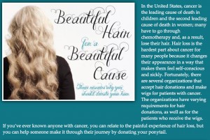 Beautiful Hair for a Beautiful Cause web page — Created for niNe. magazine