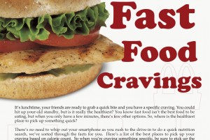 Fast Food Cravings magazine page — Created for niNe. magazine