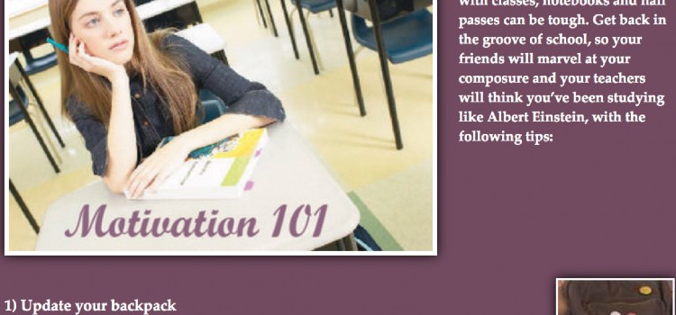 Motivation 101 web page