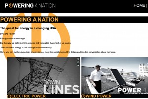 Powering a Nation project web page — Created for Introduction to Multimedia course at UNC-CH